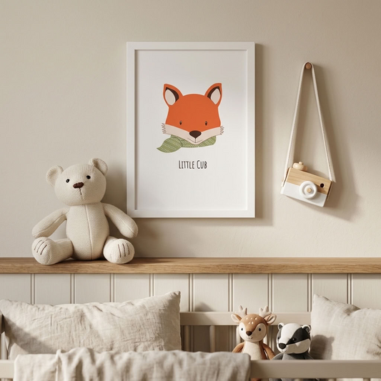 Bertie Fox Cub A4 Print | Cotswold Baby Co.