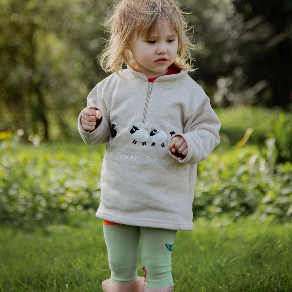 Sheep Zipped Sweatshirt