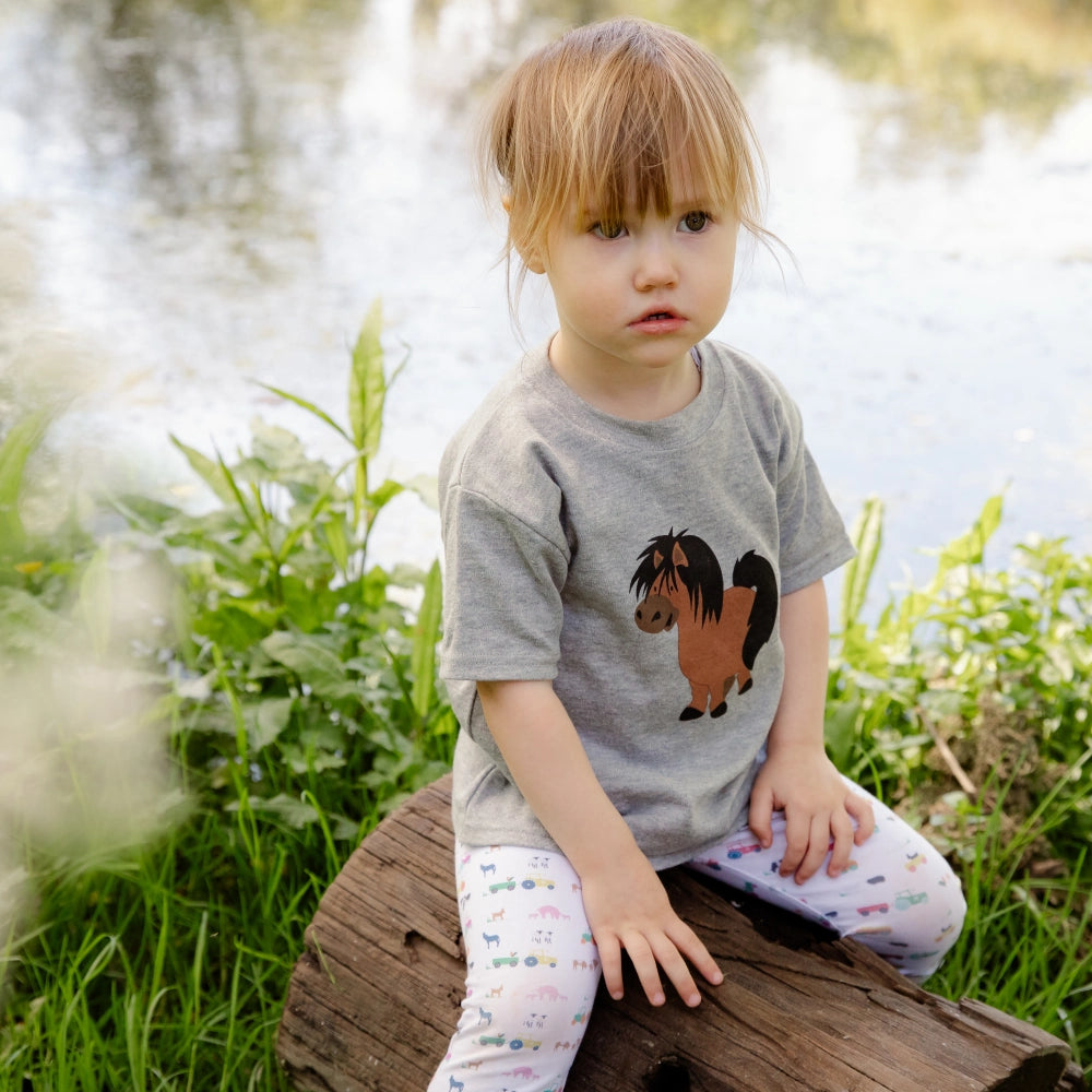 Shetland Pony Grey Short-Sleeve T-shirt | Cotswold Baby Co