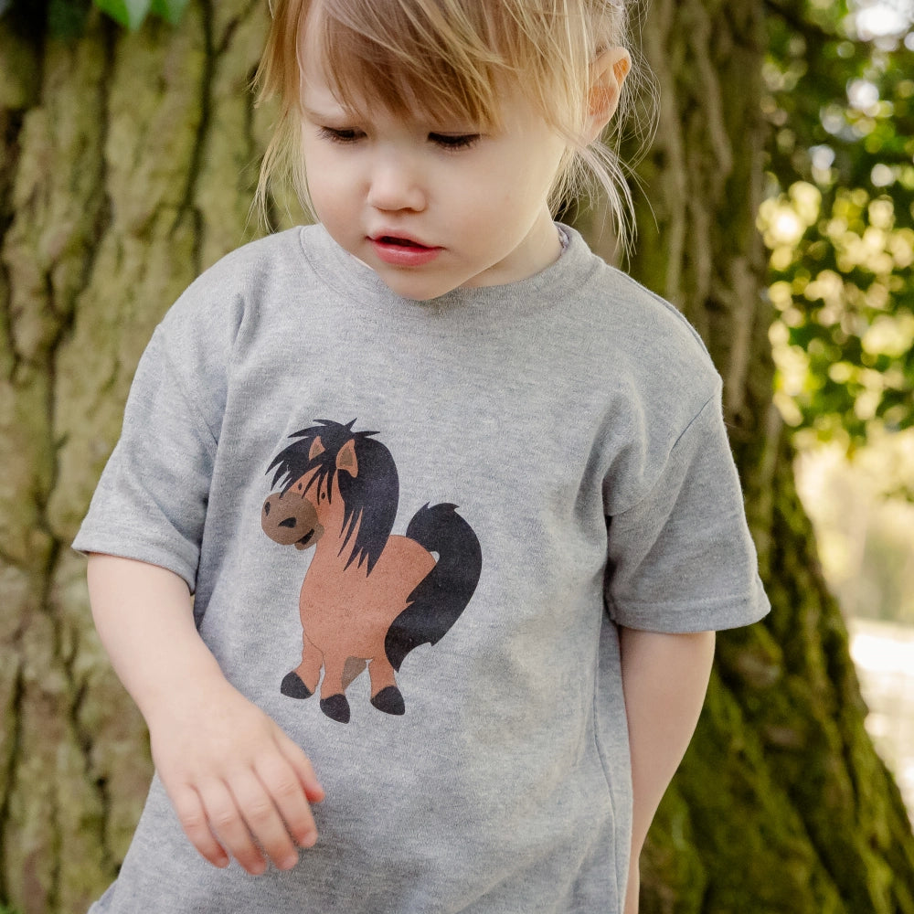 Shetland Pony Grey Short-Sleeve T-shirt | Cotswold Baby Co