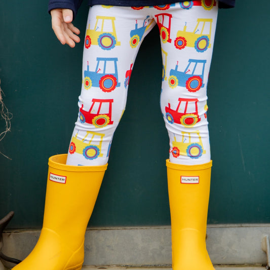 Colourful Tractor Leggings | Cotswold Baby Co