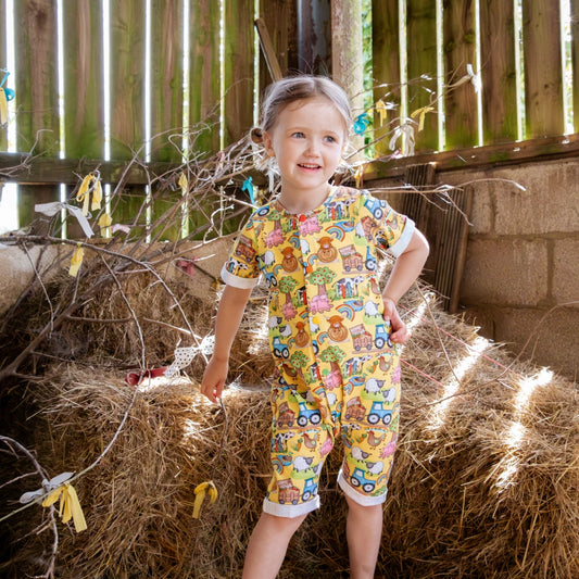 Yellow Farm Short Sleeved Romper | Cotswold Baby Co.