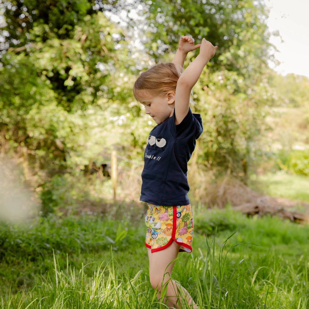 Yellow Farm Shorts| Cotswold Baby Co.