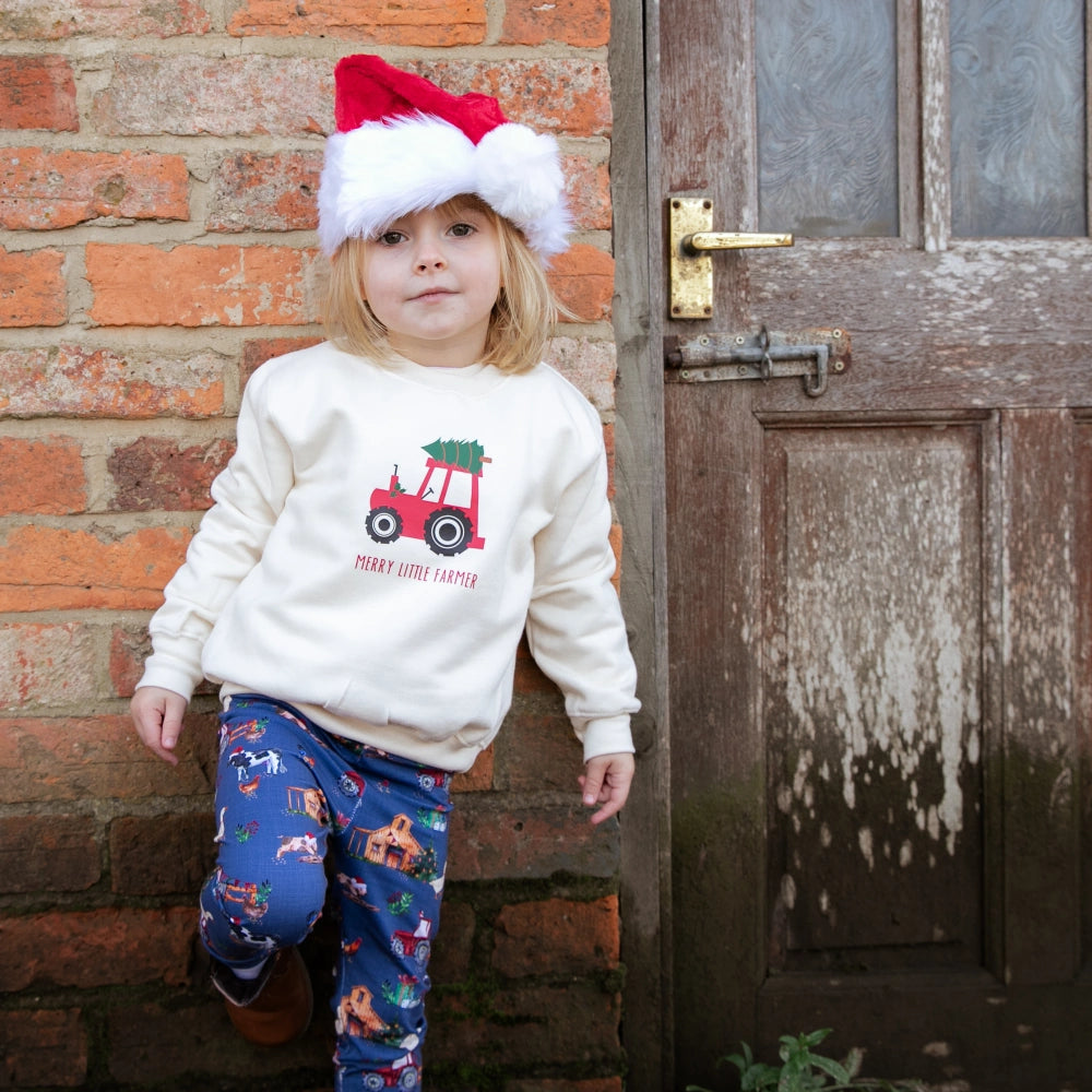 Red Tractor Cream Christmas Jumper | Cotswold Baby Co