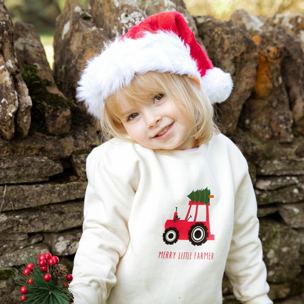 Red Tractor Cream Christmas Jumper | Cotswold Baby Co