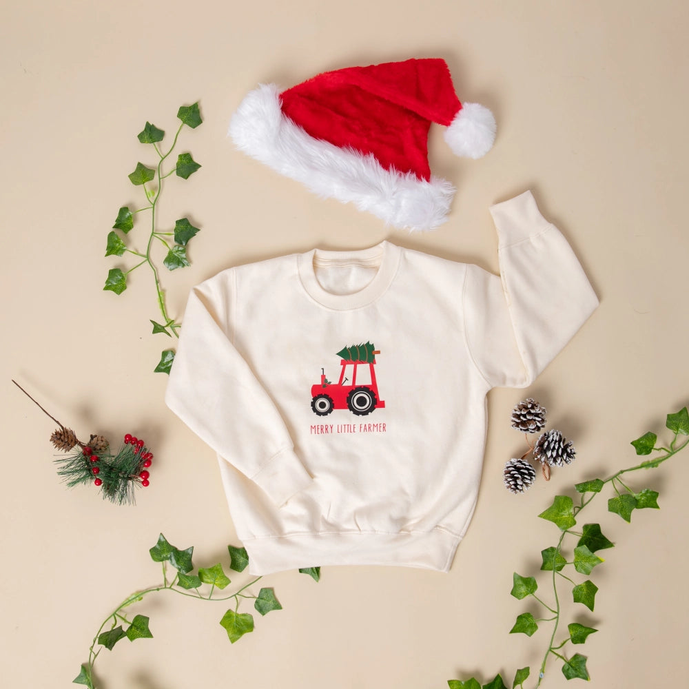 Red Tractor Cream Christmas Jumper | Cotswold Baby Co