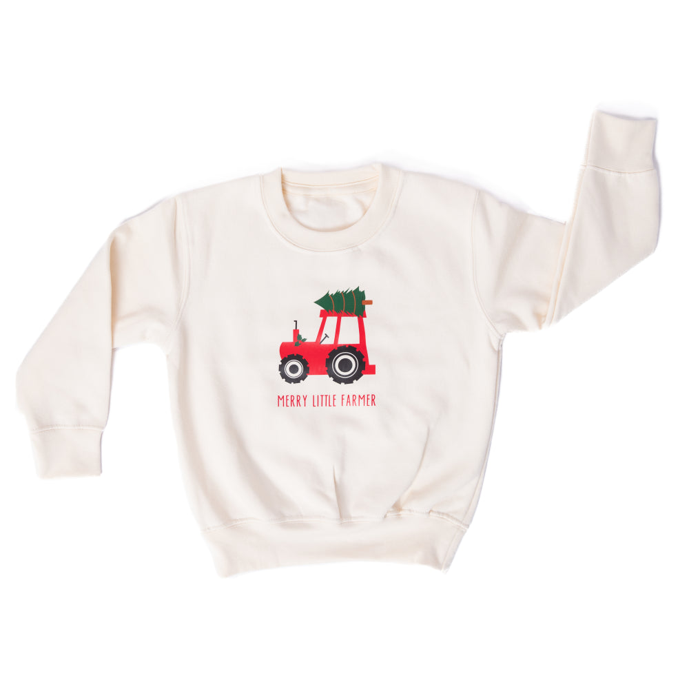 Red Tractor Cream Christmas Jumper | Cotswold Baby Co