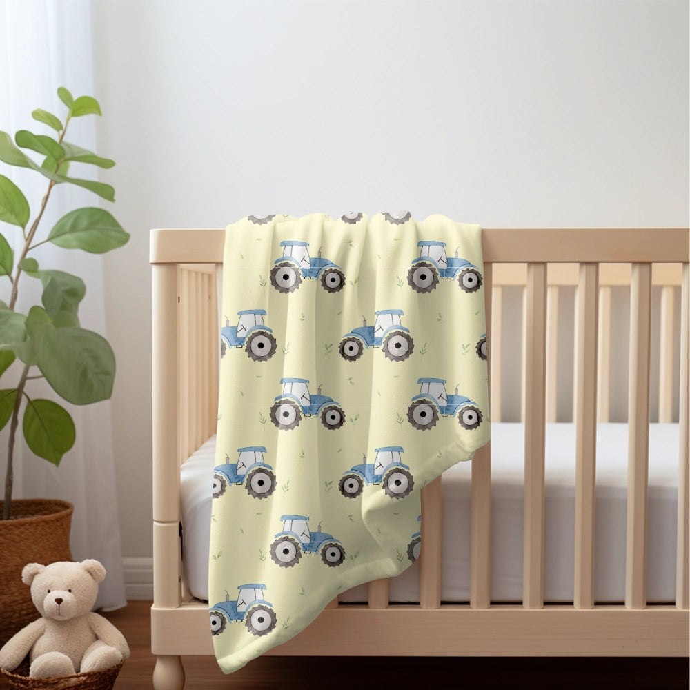 Blue Tractor Blanket | Cotswold Baby Co