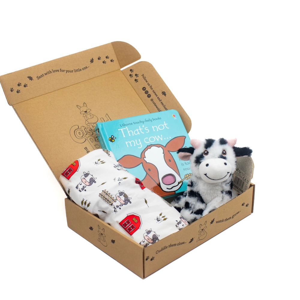 Baby Cow Sleepsuit Gift Box