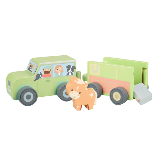 Farm 4x4 with Horse Box| Orange Tree Toys