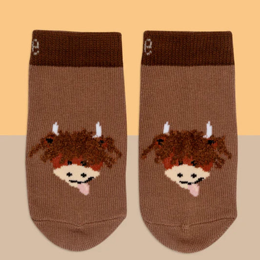 Highland Cow Neutral Socks | Blade & Rose