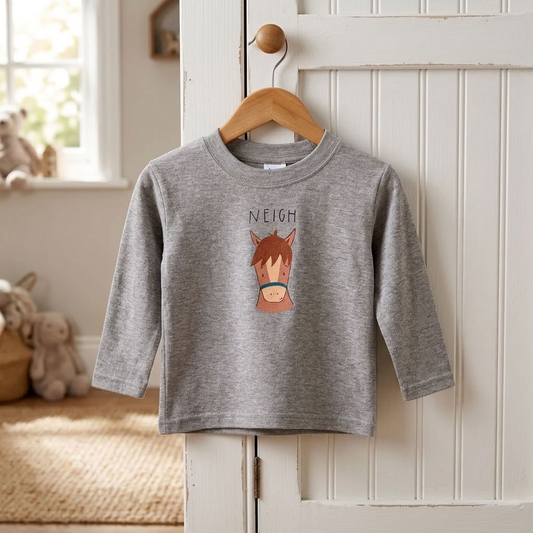 Jimmy Horse Long Sleeved T-Shirt | Cotswold Baby Co