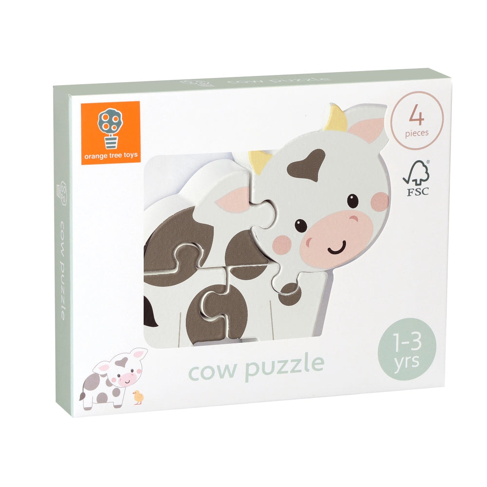 Mini Cow Wooden Puzzle