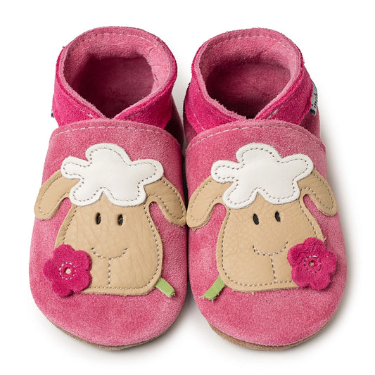 Pink Sheep Leather Shoes | Inch Blue