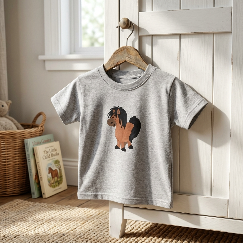 Shetland Pony Grey Short-Sleeve T-shirt | Cotswold Baby Co