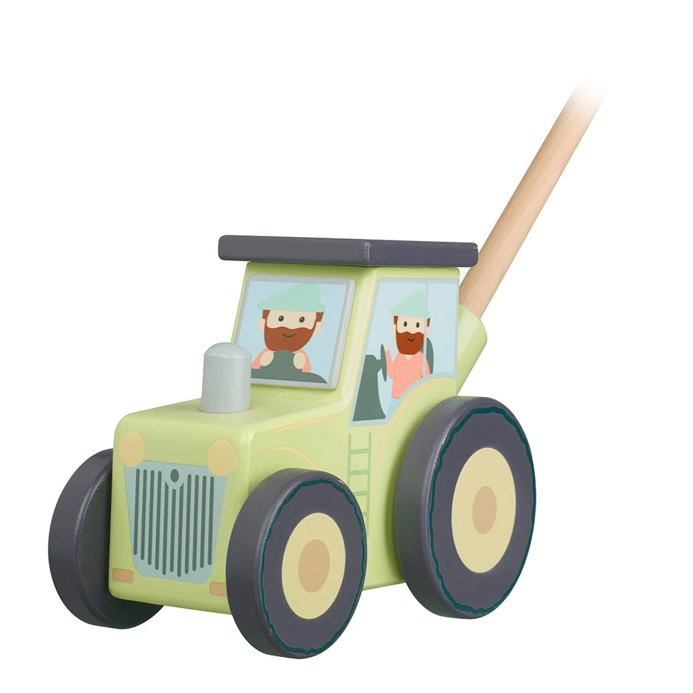 Tractor Push Along Wooden Toy