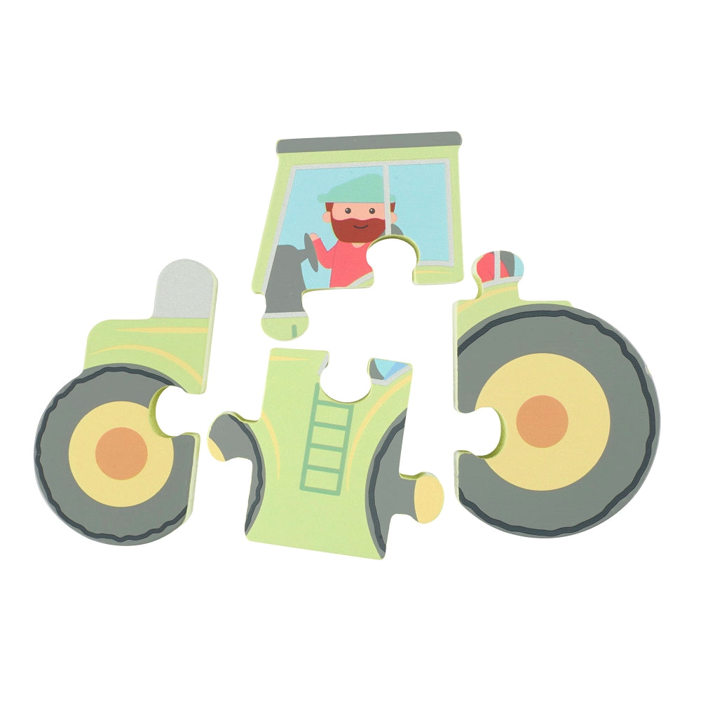 Mini Tractor Wooden Puzzle