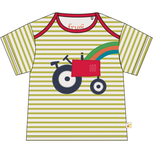 Striped Applique Tractor Top | Frugi