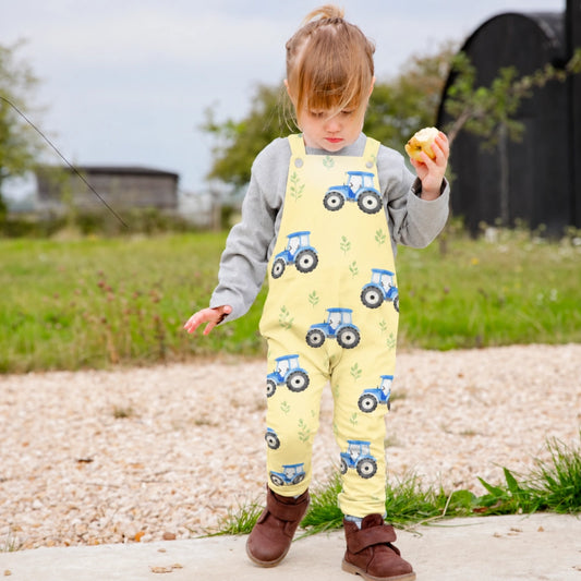 Blue Tractor Dungarees | Cotswold Baby Co