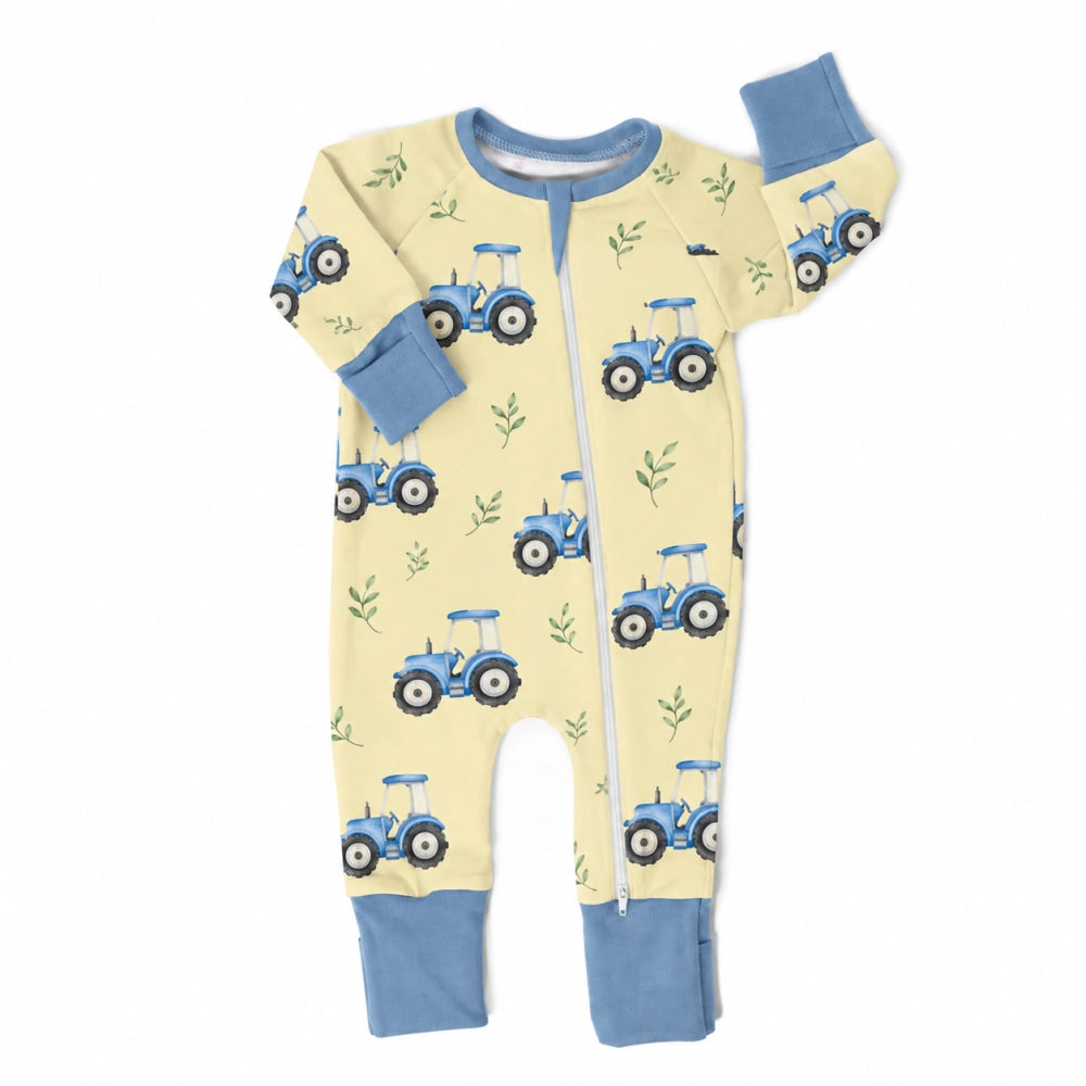 Blue Tractor Sleepsuit | Cotswold Baby Co.