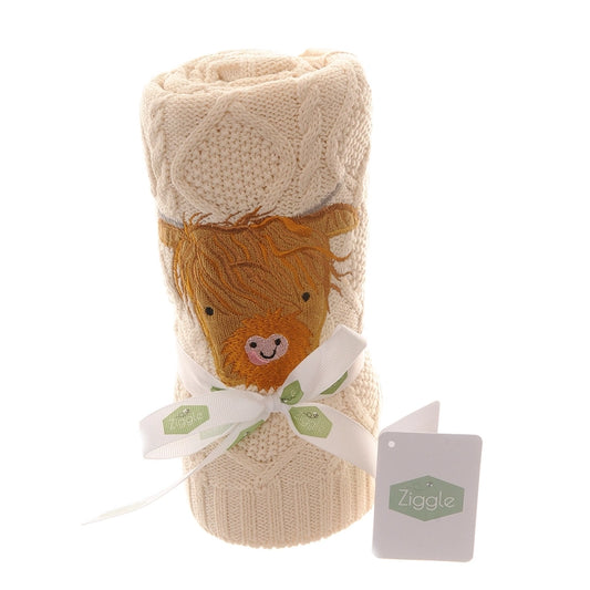 Highland Cow Baby Blanket | Ziggle Baby