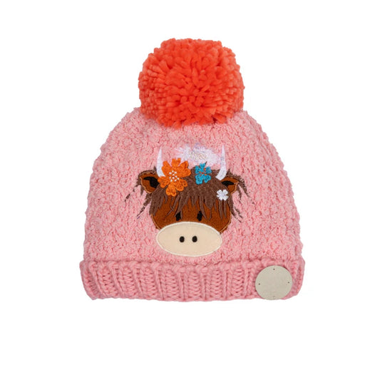 Bonnie Highland Cow Bobble Hat | Blade & Rose