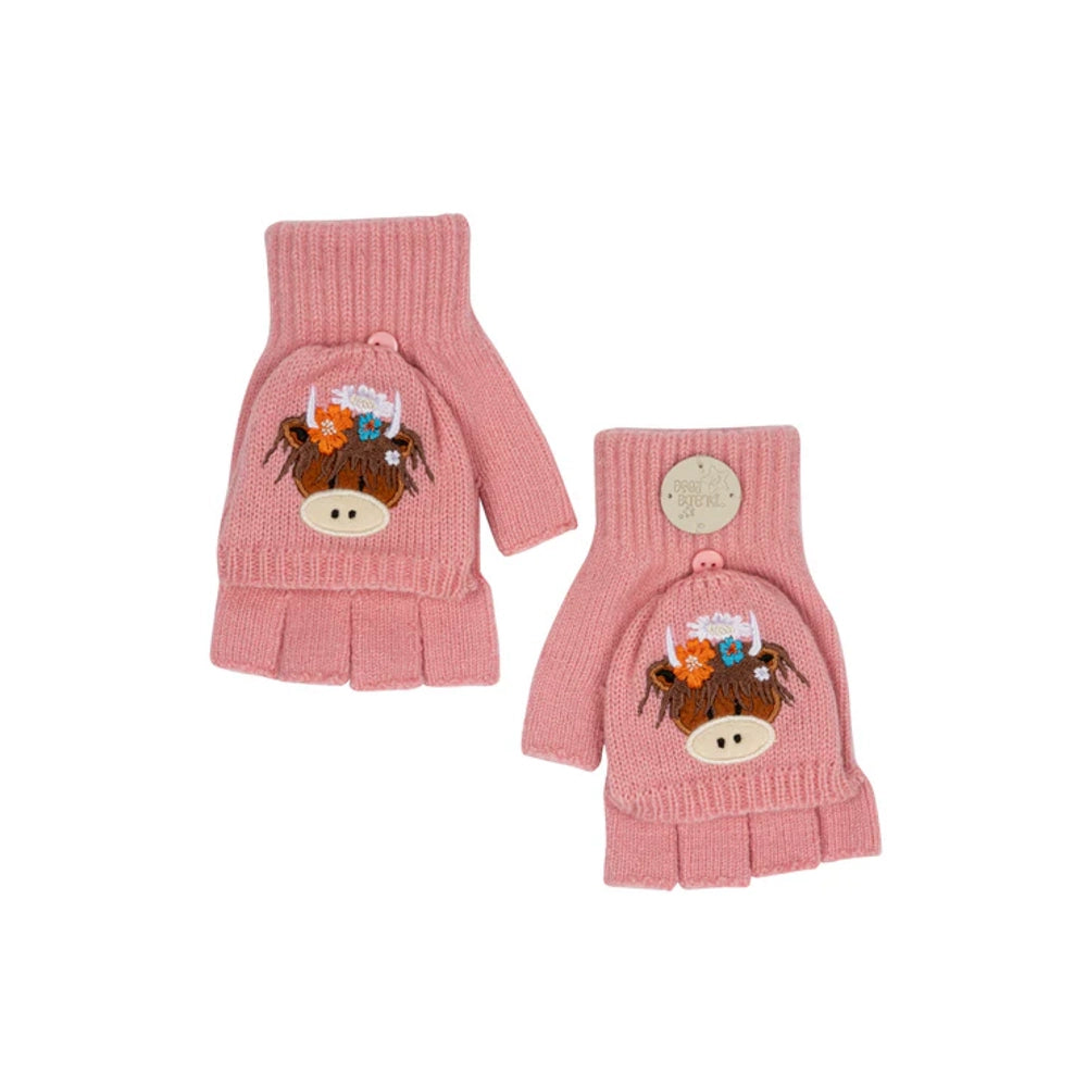 Bonnie Highland Cow Gloves | Blade & Rose