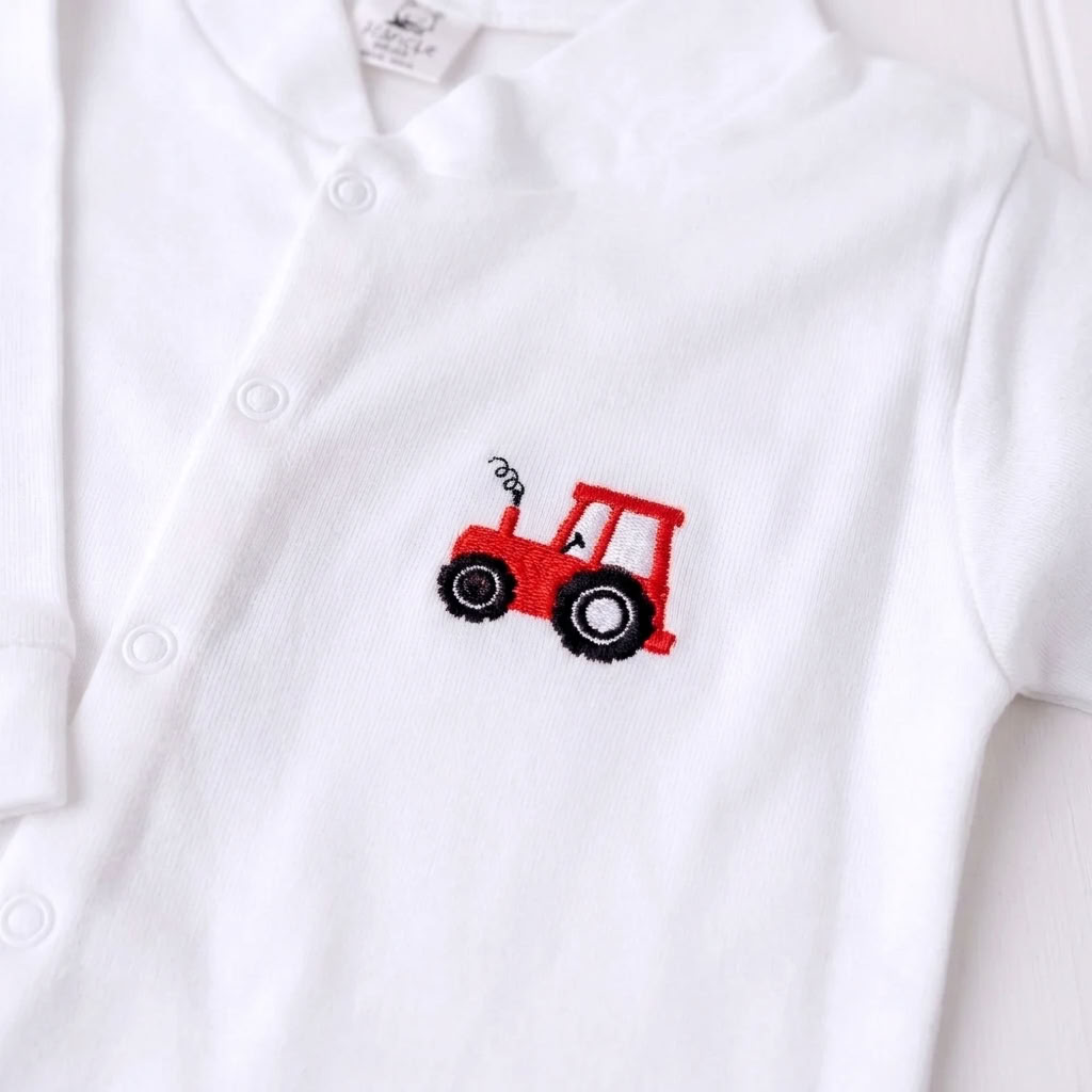 Henry The Little Red Tractor Sleepsuit | Cotswold Baby Co