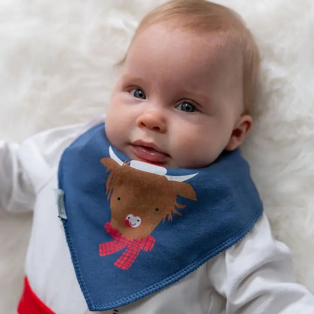 Highland Cow Christmas Bib | Ziggle Baby