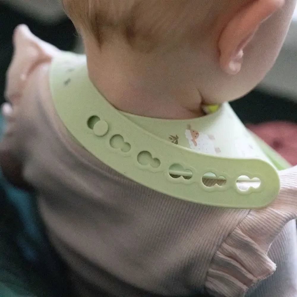 Catch it Silicone Sheep Bib| Ziggle Baby