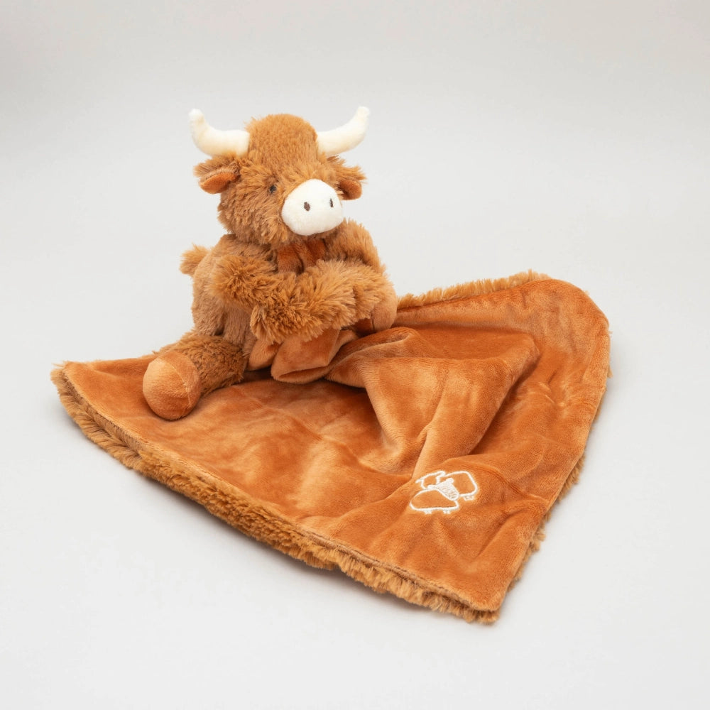 Horned Hamish Highland Cow Baby Comforter