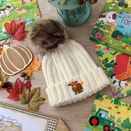 Highland Cow Bobble Hat | Cotswold Baby Co