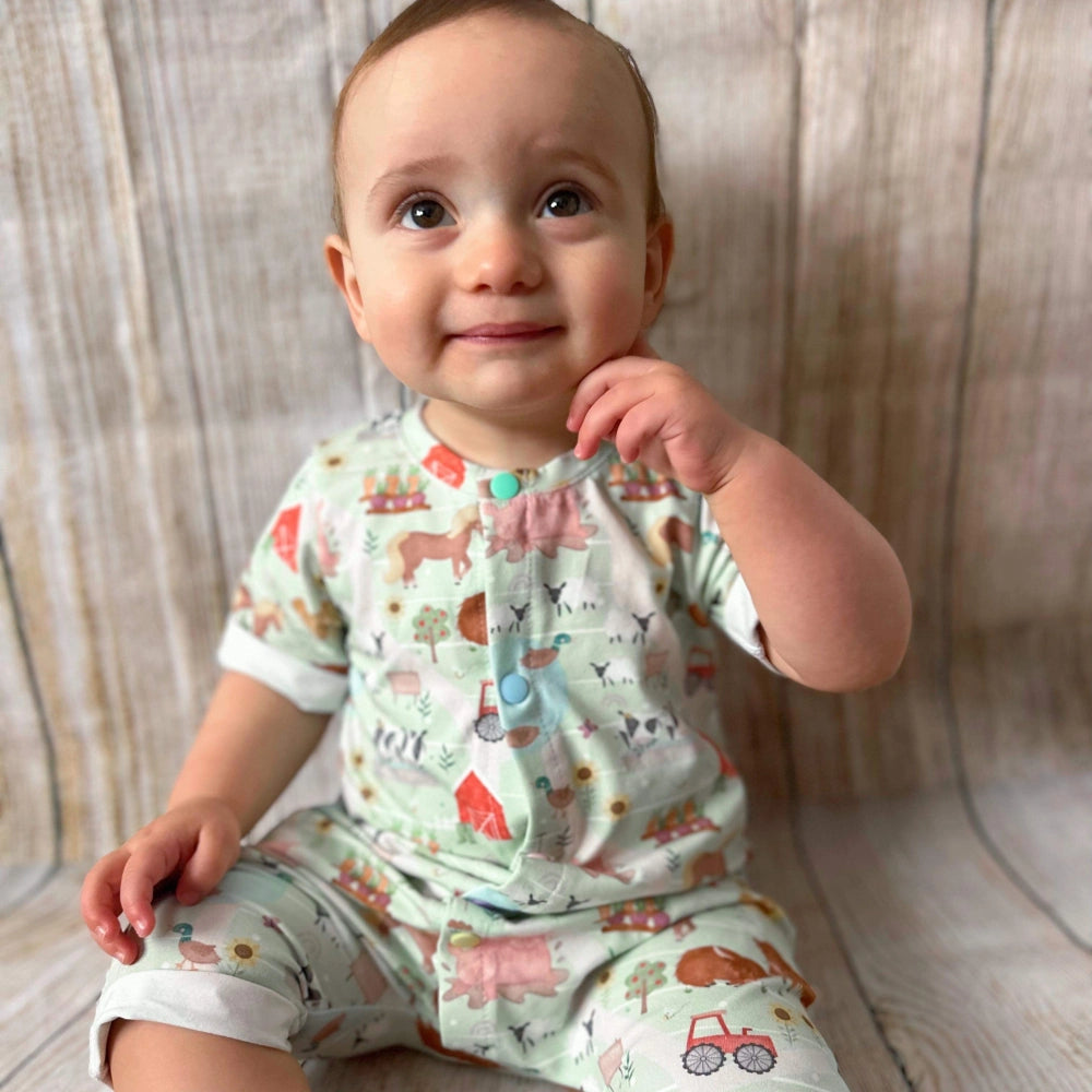 Farm Short Sleeved Romper | Cotswold Baby Co.