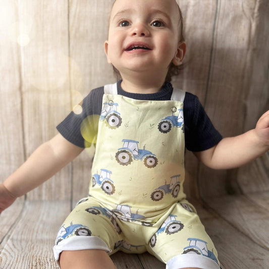 Tractor Short Dungarees | Cotswold Baby Co.