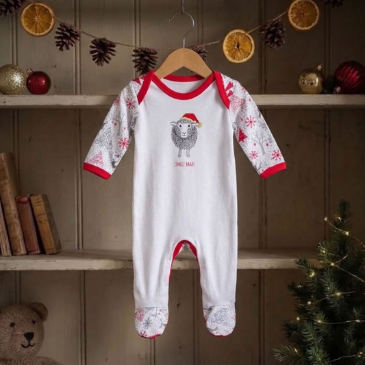 Christmas Little Lamb Sleepsuit | Cotswold Baby Co
