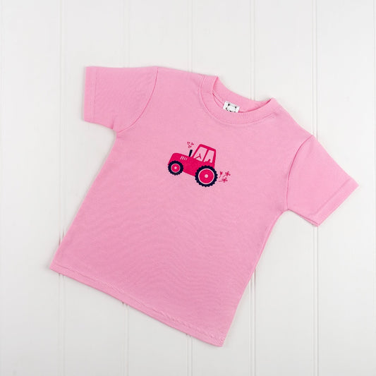 Penelope the Little Pink Tractor Pink T-Shirt by Cotswold Baby Co.