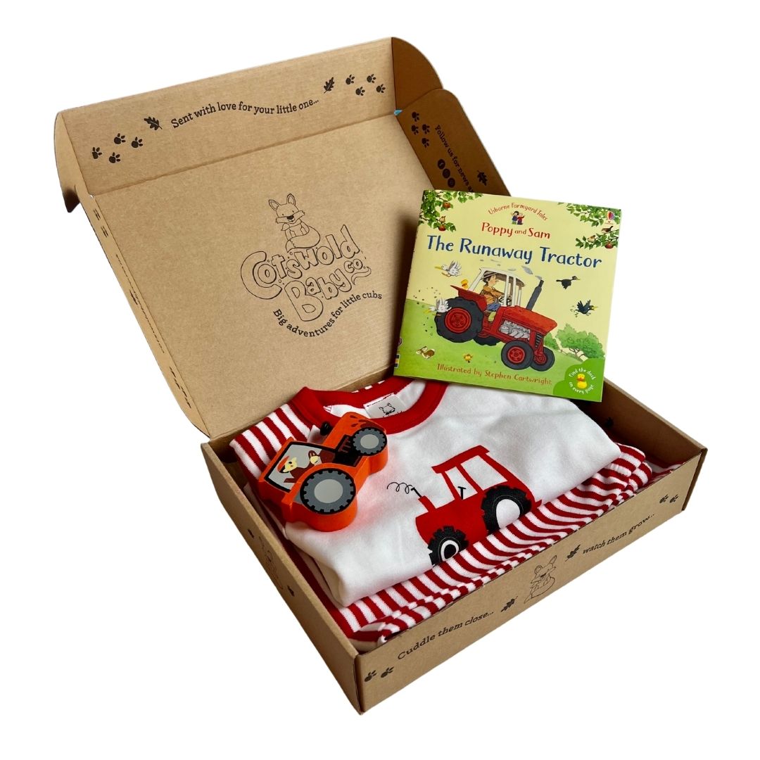 The Little Red Tractor Gift Set by Cotswold Baby Co