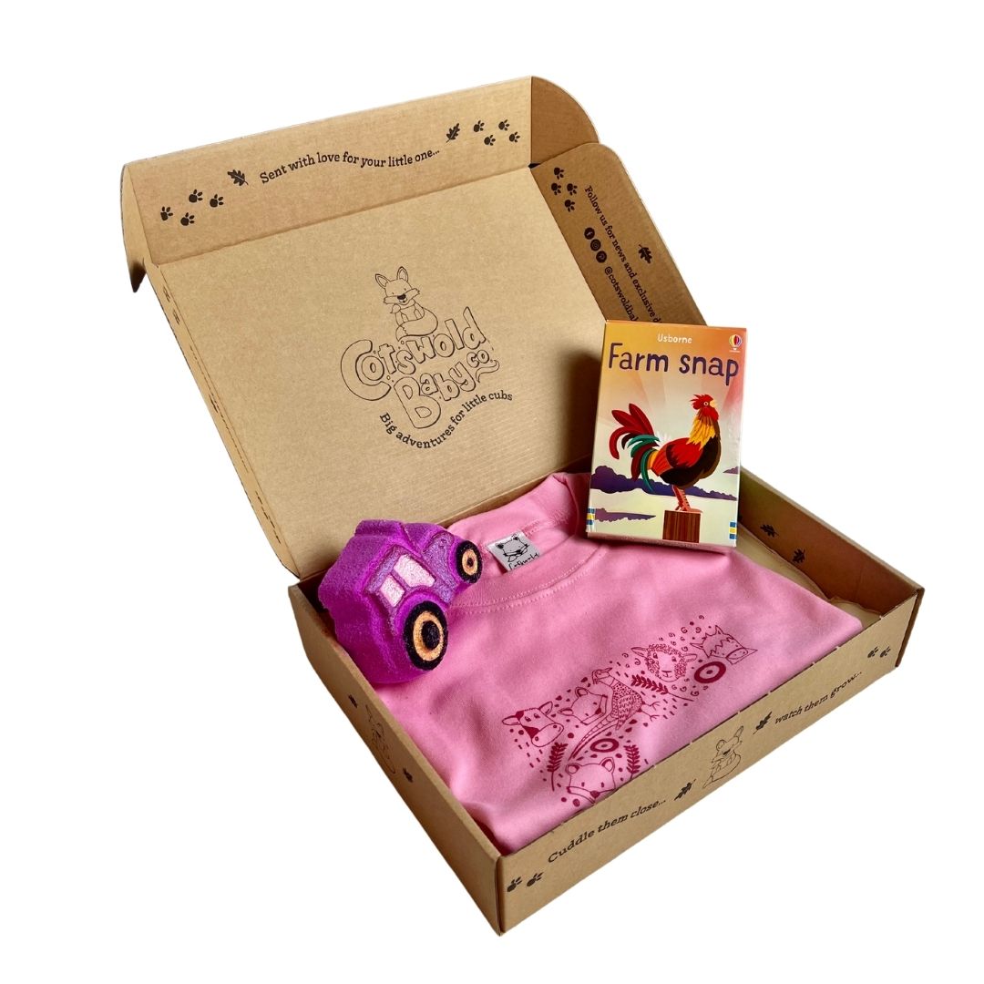 Fun in the Country 5th Birthday Pink Gift Set by Cotswold Baby Co