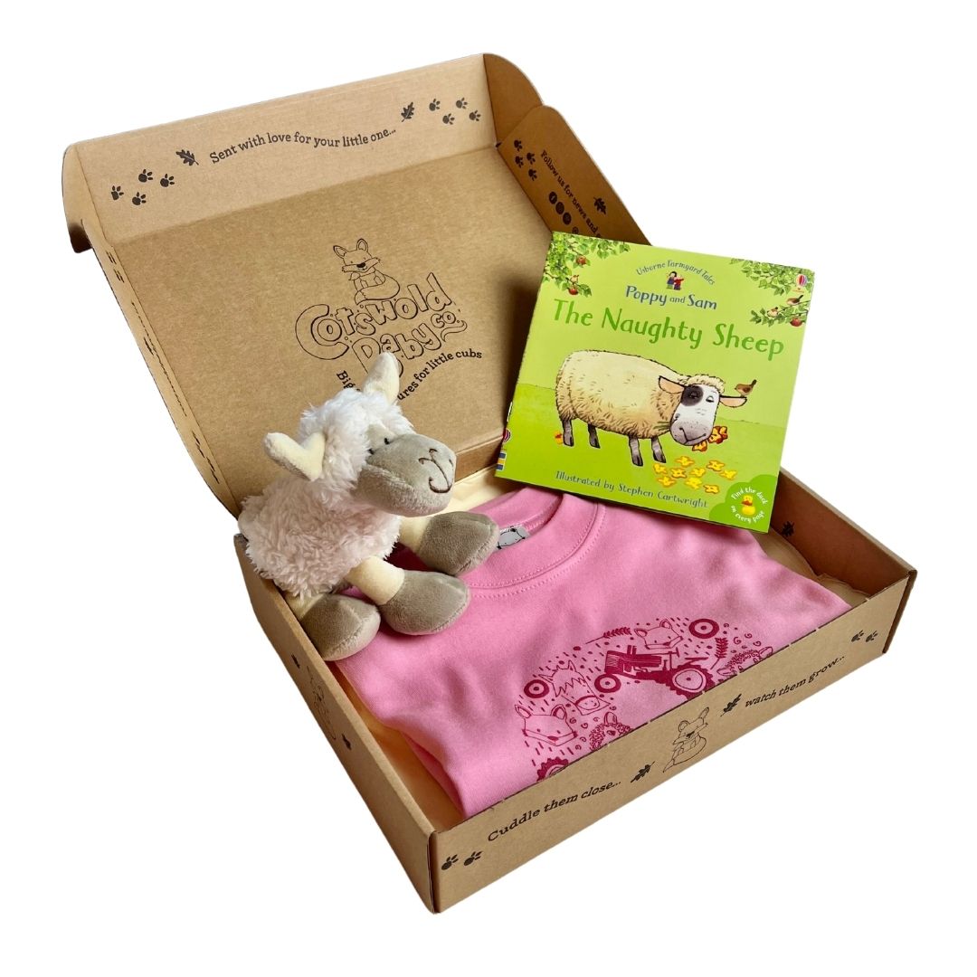 Fun in the Country 2nd Birthday Pink Gift Set by Cotswold Baby Co