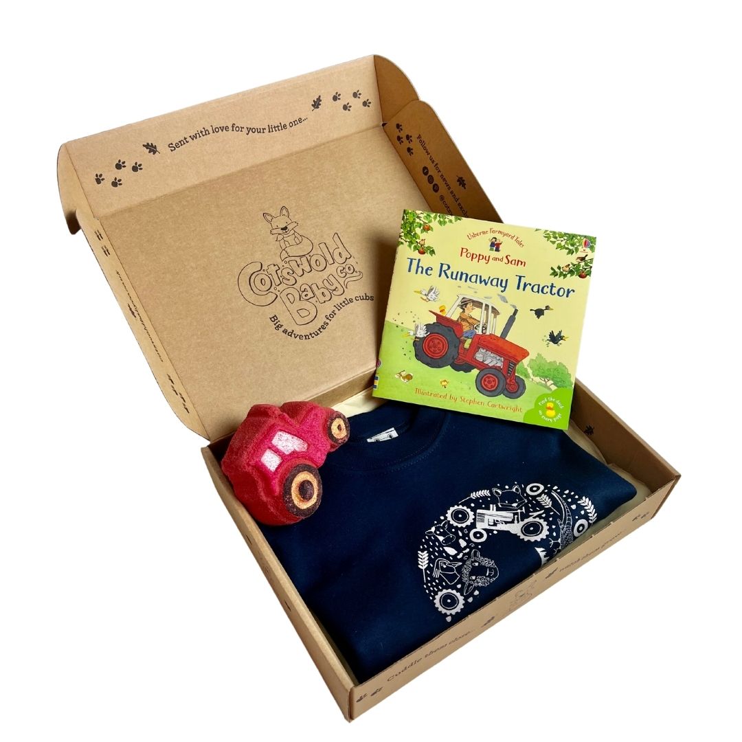 Fun in the Country 3rd Birthday Navy Gift Set by Cotswold Baby Co