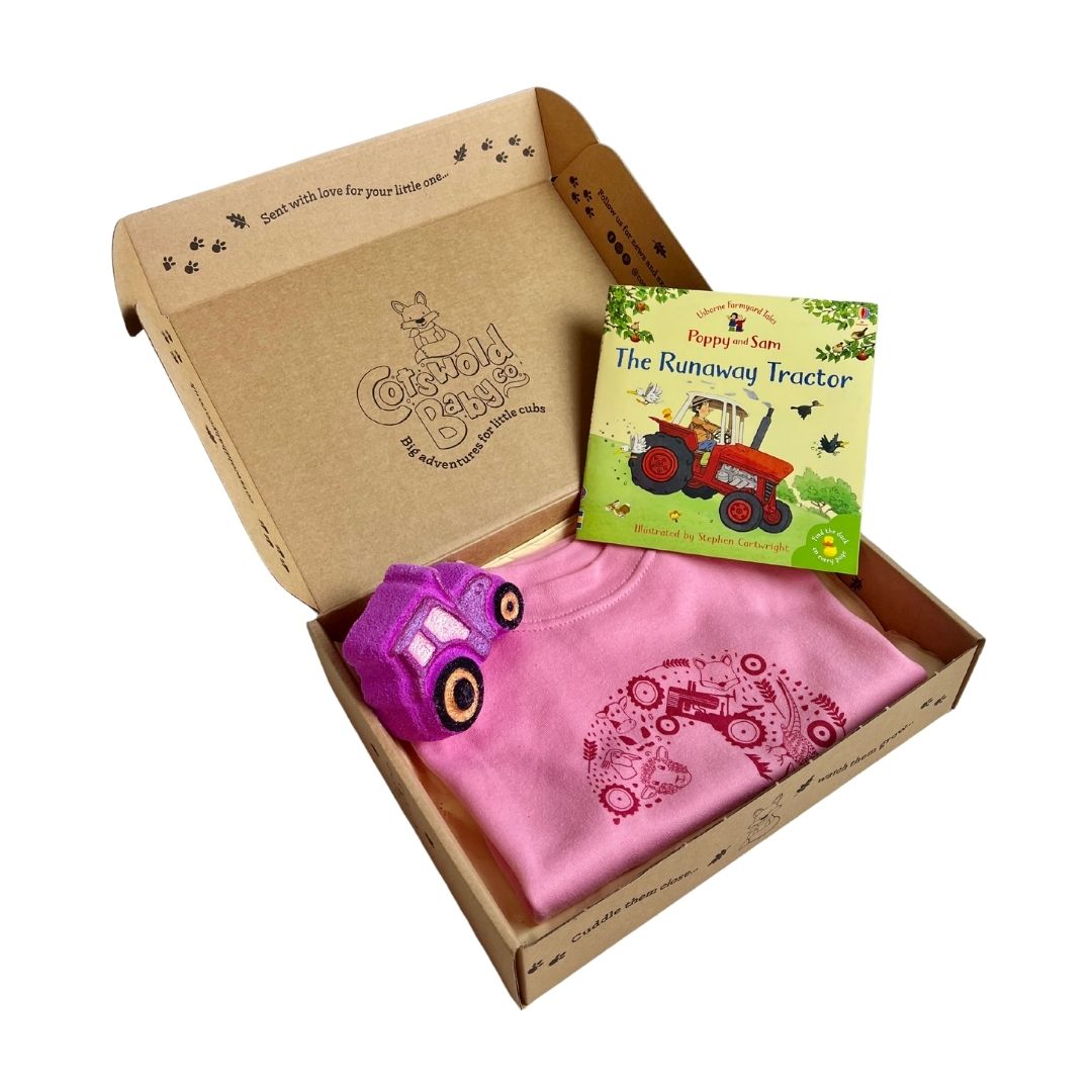 Fun in the Country 3rd Birthday Pink Gift Set by Cotswold Baby Co