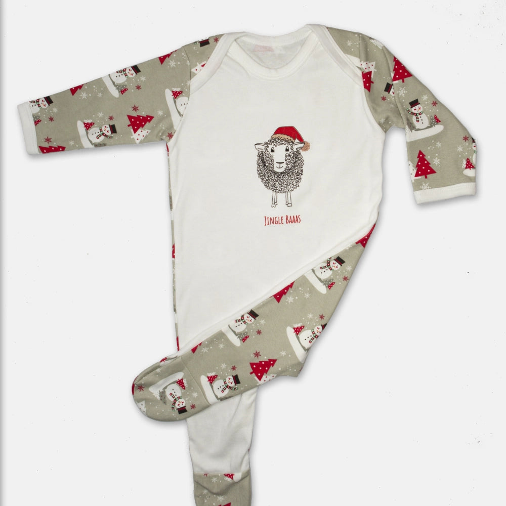 Christmas Lamb Sleepsuit | Cotswold Baby Co