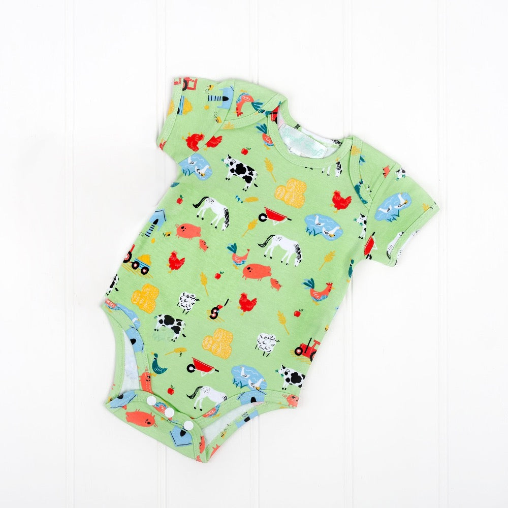 down on the farm baby bodysuit, Powell Craft