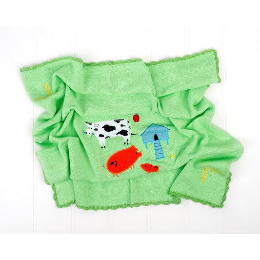 down on the farm baby blanket, Cotswold Baby Co
