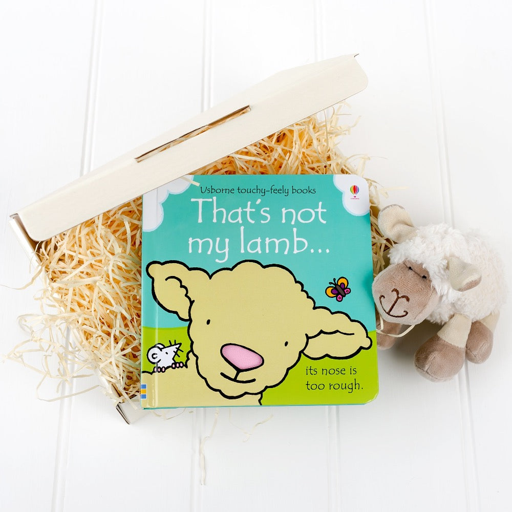that's not my lamb book, little lamb cuddly toy and white gift box | Cotswold baby Co