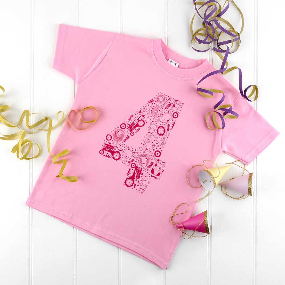 Fun in the Country Pink T-Shirt by Cotswold Baby Co