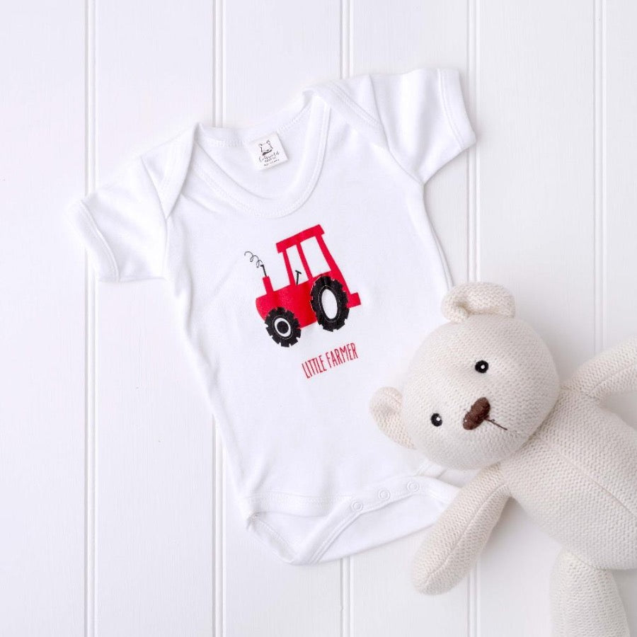 Henry The Little Red Tractor Bodysuit by Cotswold Baby Co