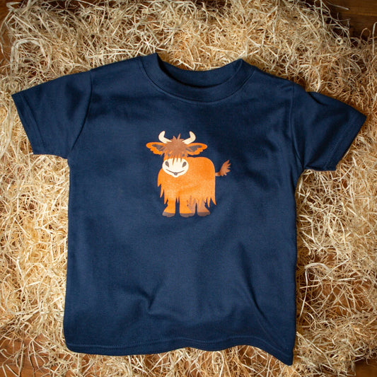 Highland Cow Short-Sleeve T-shirt | Cotswold Baby Co