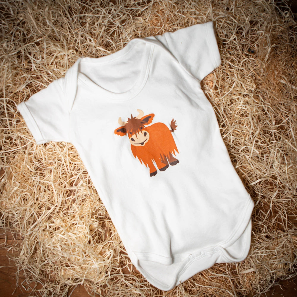 Highland Cow Bodysuit | Cotswold Baby Co.