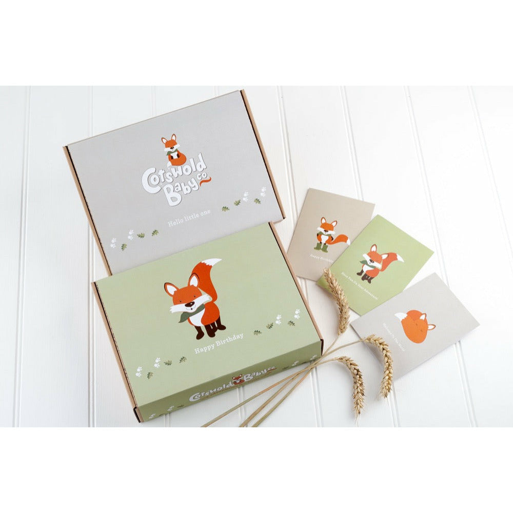 Gift Boxes and Gift Cards on white background by Cotswold Baby Co